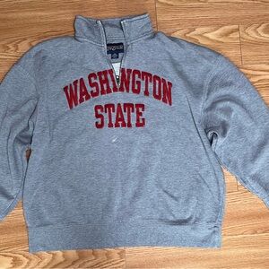 Vintage Jansport WA State Quarter zip Sweatshirt size XXL